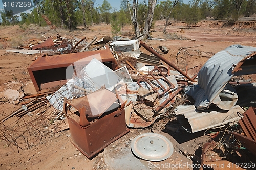 Image of Debris junk pile