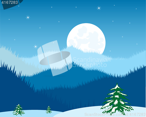Image of Night in mountain