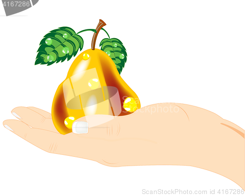Image of Pear in hand