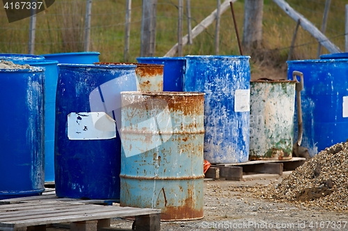 Image of Old Rusty Barrels