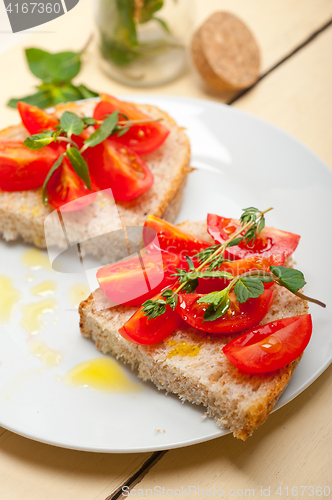 Image of Italian tomato bruschetta