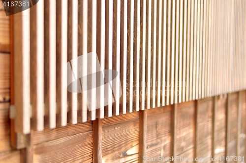 Image of Lattice window in Japanese style, closeup