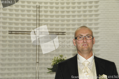 Image of Groom waiting for bride