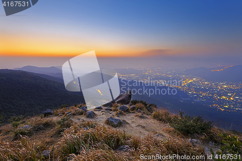 Image of Tai Mo Shan sunset