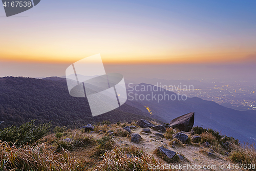 Image of Tai Mo Shan sunset