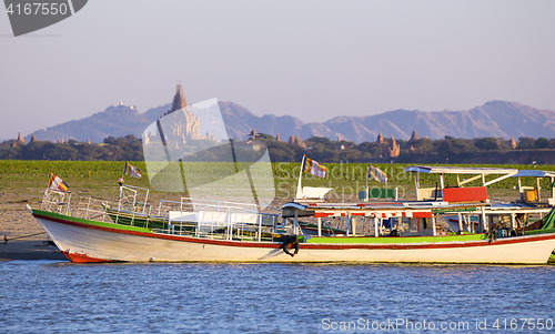 Image of Boats and pagoda