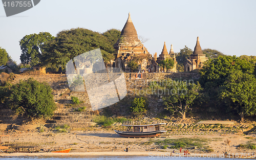 Image of Boats and pagoda