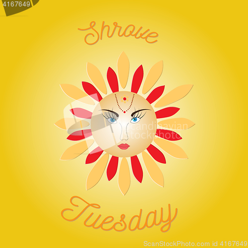 Image of Sun - russian symbol holiday spring Shrovetide