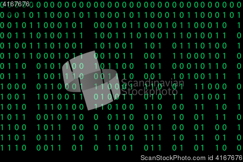 Image of Seamless pattern with binary code