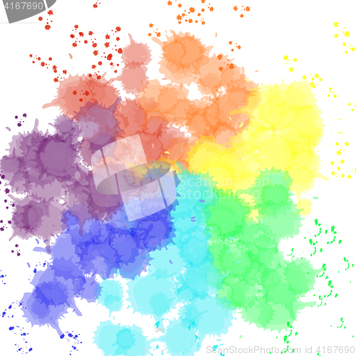 Image of Happy Holi festival of colors greeting vector