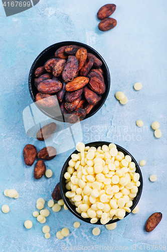 Image of cocoa butter and beans