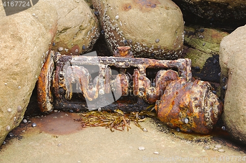 Image of Rusty engine block