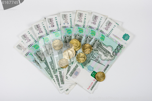 Image of For a fan of banknotes one thousandth of Russian rubles is a bunch of ten-Russian coins