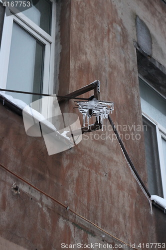 Image of  Antenna covered by ice