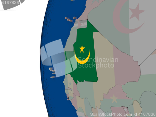 Image of Mauritania with national flag