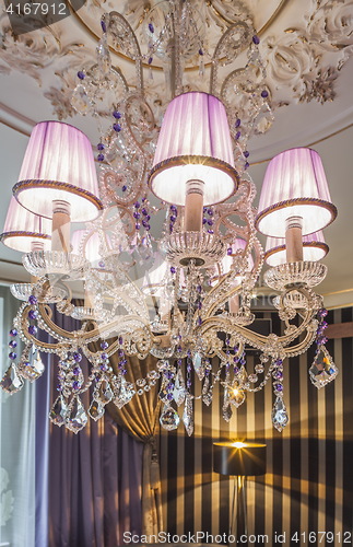 Image of Beautiful Crystal Chandelier lighting