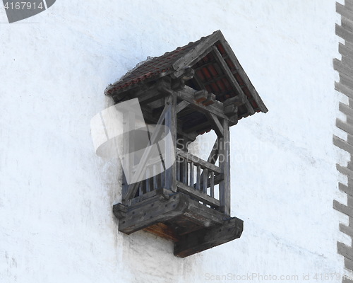 Image of privy on the fortress wall