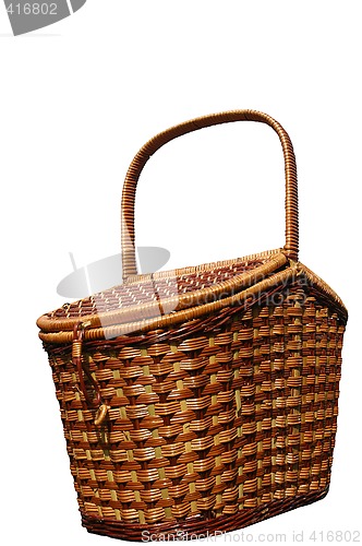 Image of The basket for picnic.