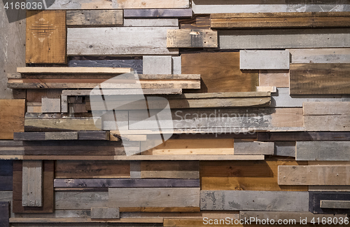 Image of Reclaimed wooden wall