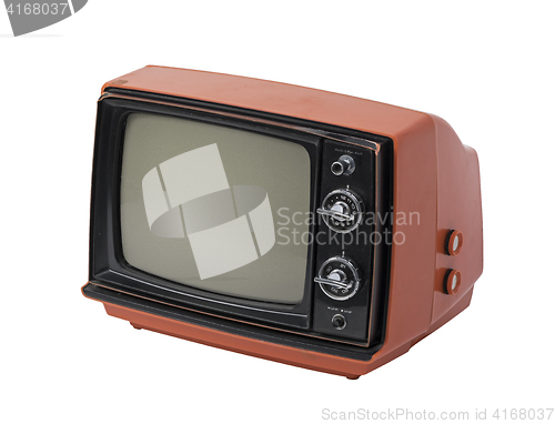 Image of Vintage TV isolated