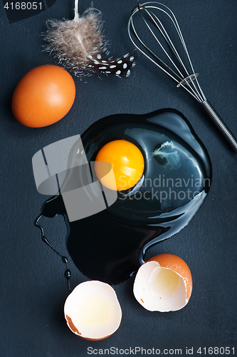 Image of raw eggs