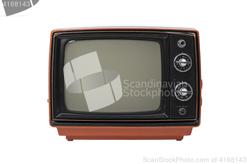 Image of Vintage TV isolated