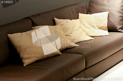 Image of Pillows on sofa