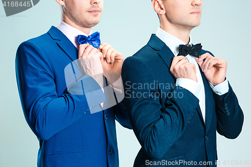 Image of Portrait of handsome and elegant business men