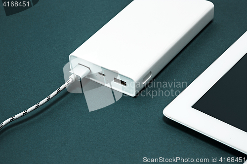 Image of Power bank and laptop