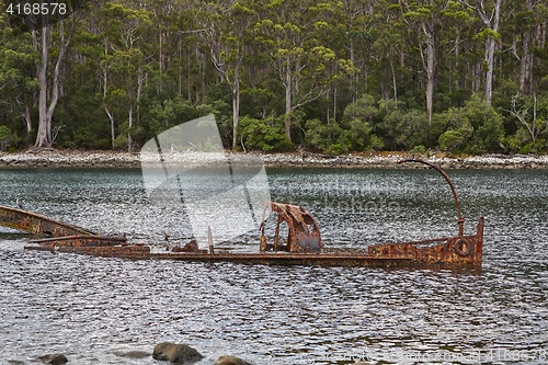 Image of Shipwreck in the water