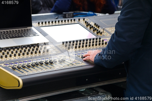 Image of Audio Mixer Board