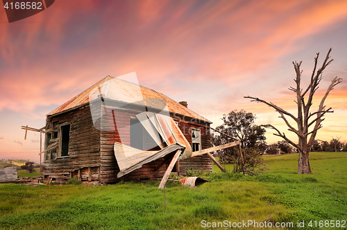 Image of Abandoned dilapidated farm house