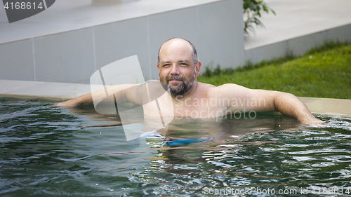 Image of man pool