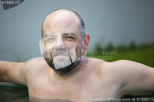 Image of man pool