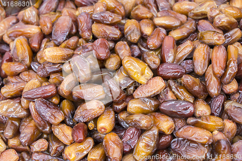 Image of Bunch Dried sweet dates Fruit as background