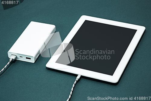 Image of Power bank and laptop