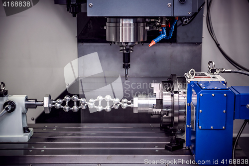 Image of Metalworking CNC milling machine.