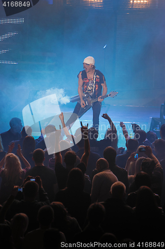 Image of Dnipropetrovsk, Ukraine - October 31, 2012: Scorpions rock band