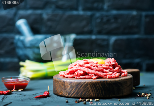 Image of raw minced meat