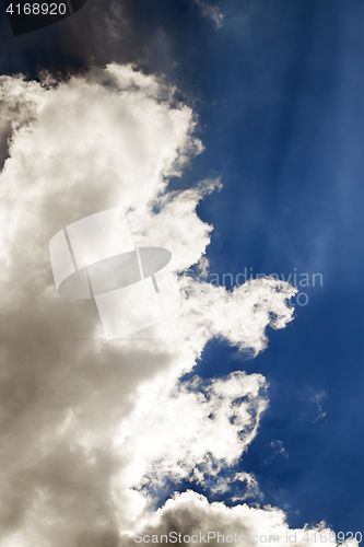 Image of blue sky with clouds