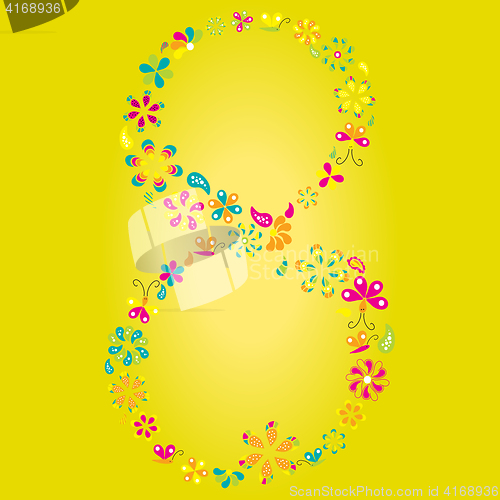 Image of March 8. Greeting card for your design