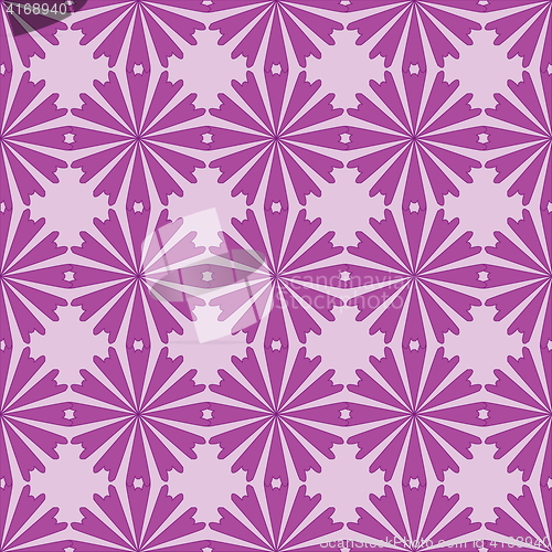 Image of Seamless pattern with flowers ornament