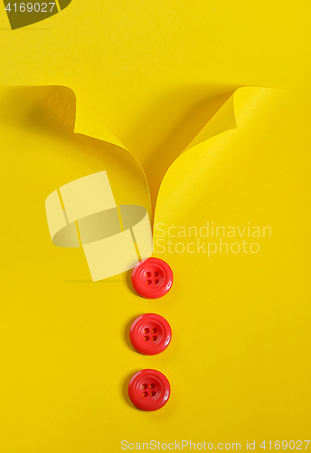 Image of Abstract shirt  and buttons