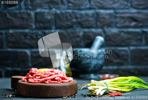 Image of raw minced meat