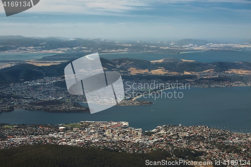 Image of Hobart from above