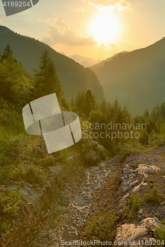 Image of Alpine Sunset Falre