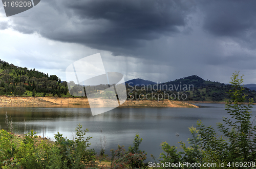 Image of Rain over Wyangala Waters Australia