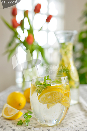 Image of Fresh limes and lemonade