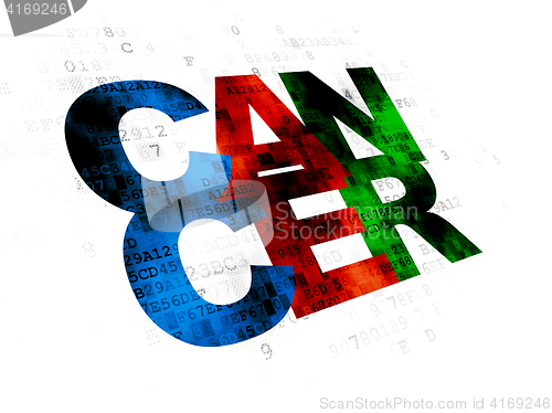Image of Medicine concept: Cancer on Digital background