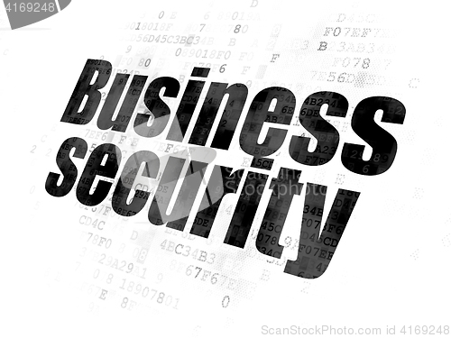 Image of Safety concept: Business Security on Digital background